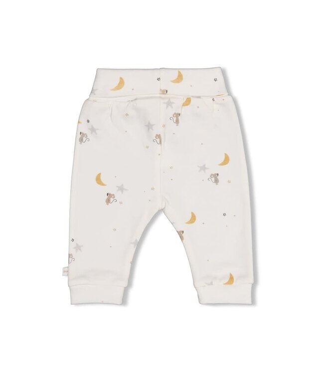 Feetje 52202566 Broek AOP - Over the Moon for You Offwhite