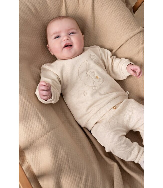 Feetje 52202568 Broek rib - Over the Moon for You Offwhite melange