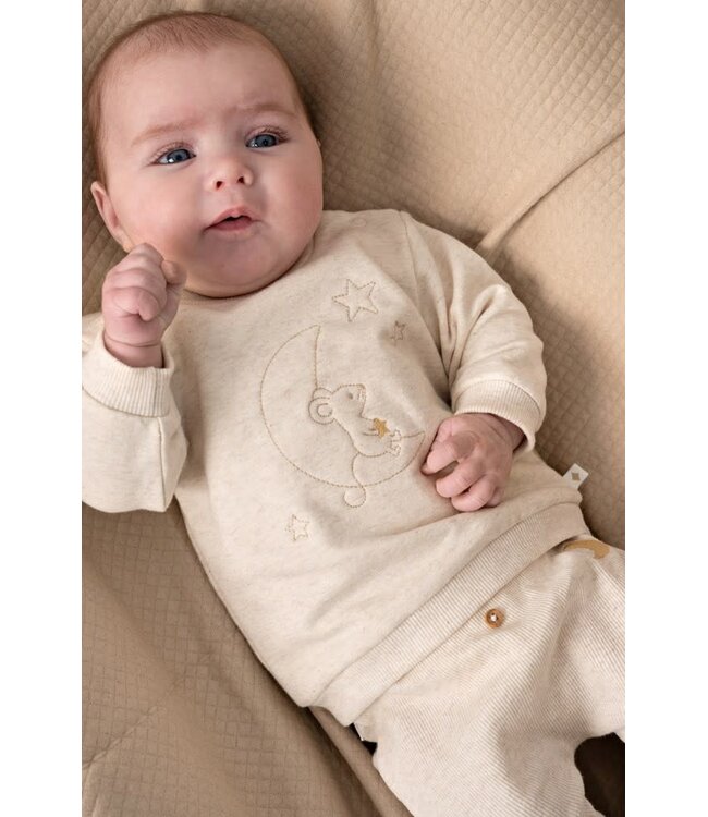 Feetje 52202568 Broek rib - Over the Moon for You Offwhite melange