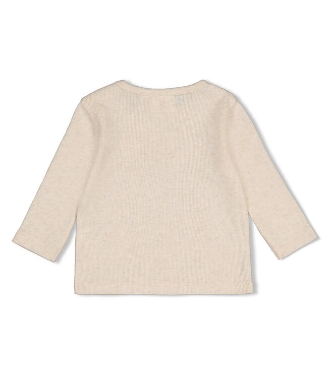 Feetje 51602800 Longsleeve rib - Over the Moon for You Offwhite melange