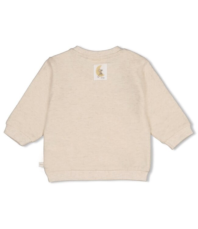 Feetje 51602801 Sweater - Over the Moon for You Offwhite melange