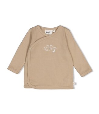 Feetje 51602803 Overslagshirt rib - Over the Moon for You Taupe