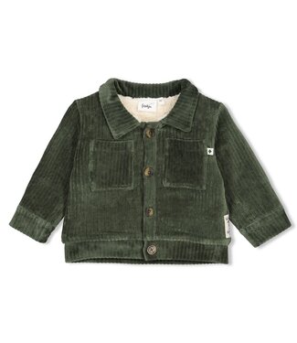 Feetje 51300579 Jasje velours rib - Wiggle and Waddle Groen