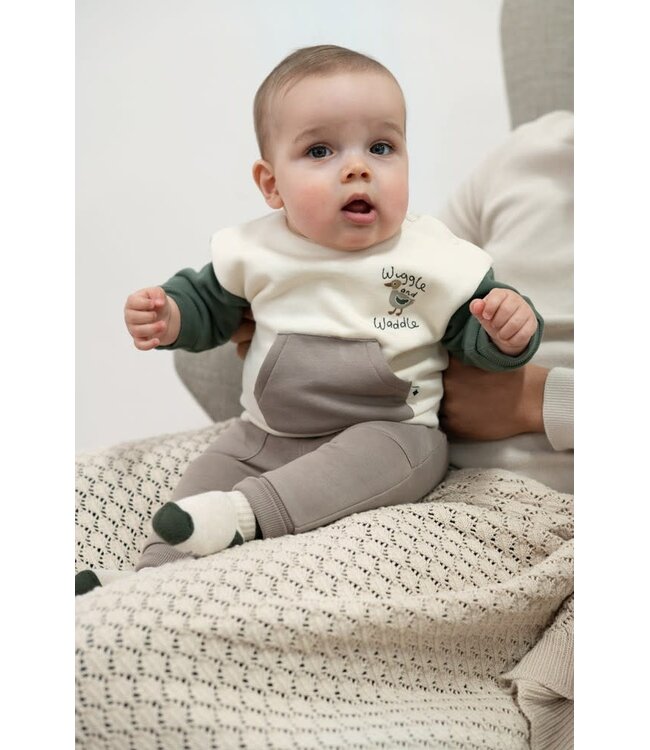 Feetje 51602841 Sweater relaxed fit - Wiggle and Waddle Offwhite