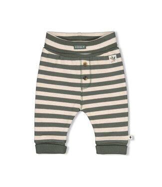 Feetje 52202597 Broek streep - Wiggle and Waddle Groen