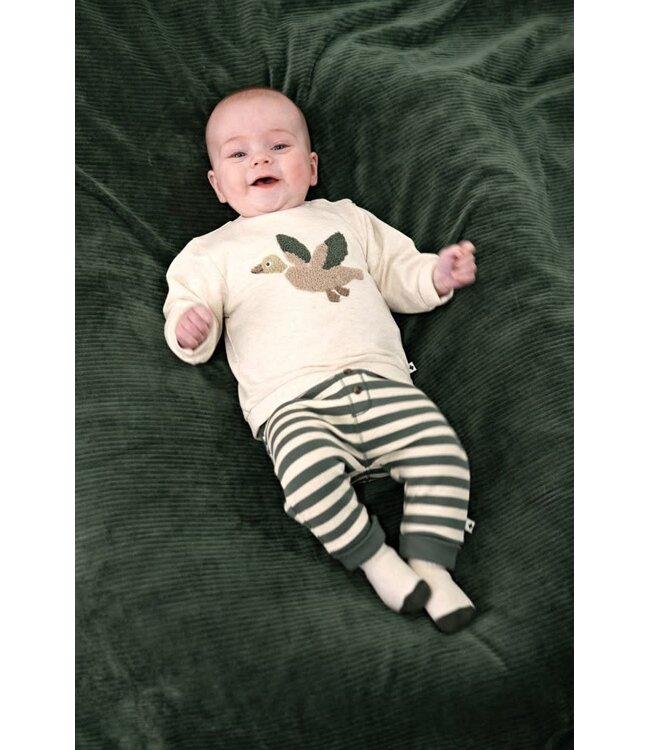 Feetje 52202597 Broek streep - Wiggle and Waddle Groen