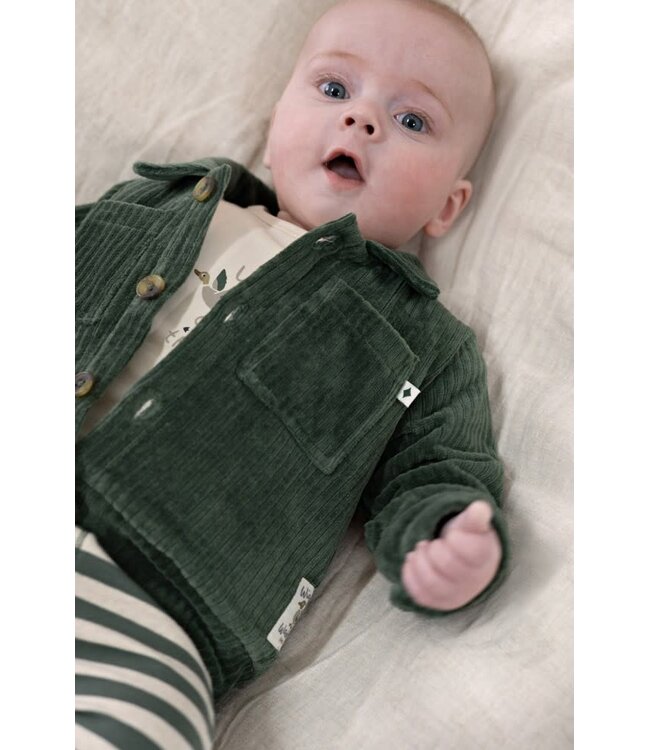 Feetje 52202597 Broek streep - Wiggle and Waddle Groen