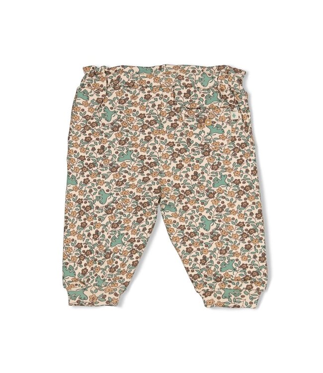 Feetje 52202633 Broek AOP - Lucky Bloombird Offwhite