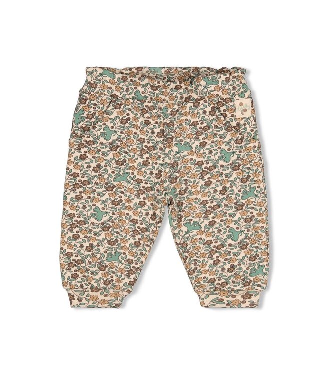 Feetje 52202633 Broek AOP - Lucky Bloombird Offwhite