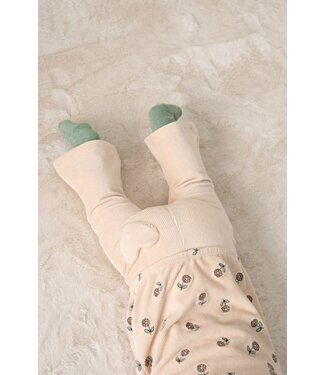 Feetje 52202634 Flare broek velours rib - Lucky Bloombird Offwhite