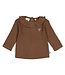 Feetje 51602890 Longsleeve pointelle rib - Lucky Bloombird Bruin