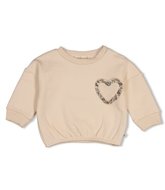 Feetje 51602887 Sweater boxy oversized - Lucky Bloombird Offwhite