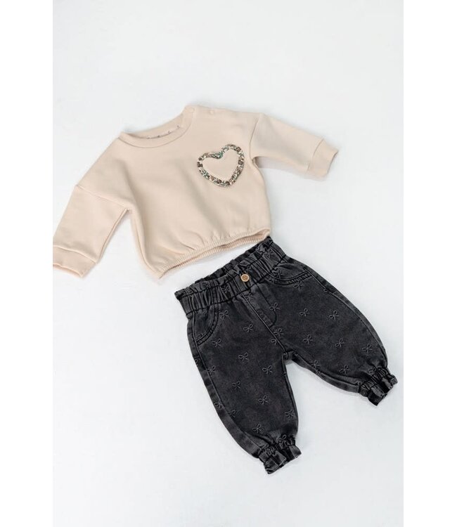 Feetje 51602887 Sweater boxy oversized - Lucky Bloombird Offwhite