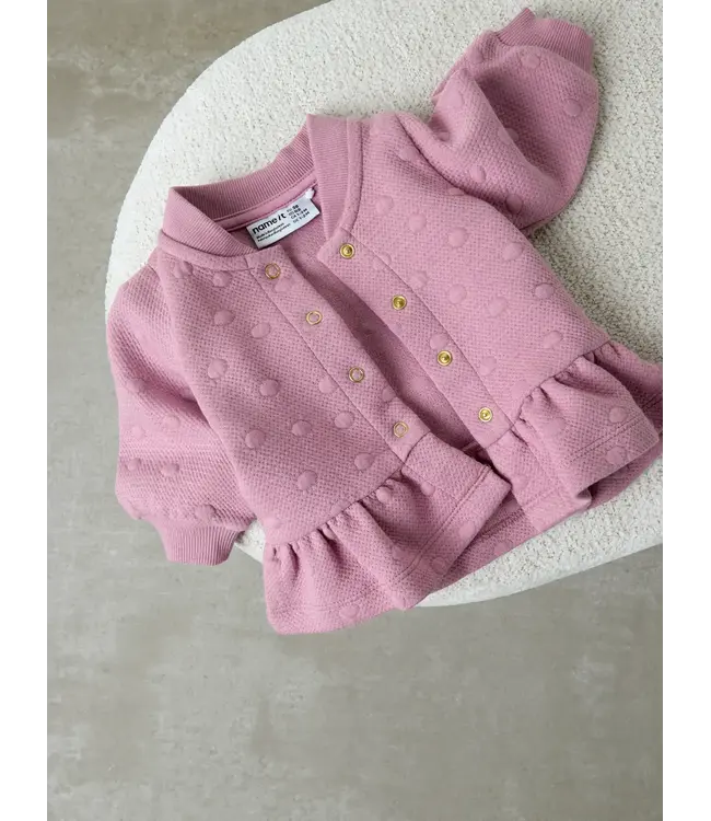 Name it baby NBFNAENA LS CARD Jacket 13259326 Lilas