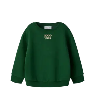 Name it mini Boys Sweater Smiley Groen