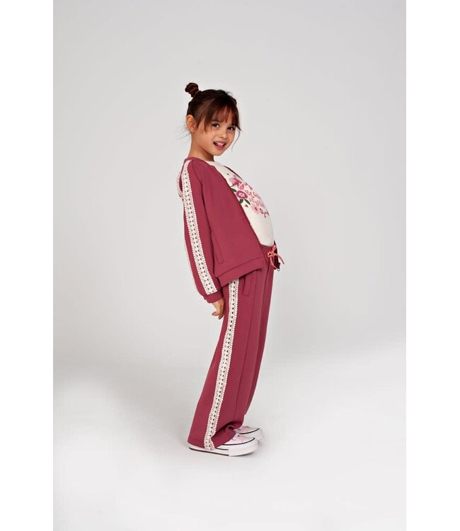 Jubel 92200521 Sporty broek - Moon Flowers Mauve
