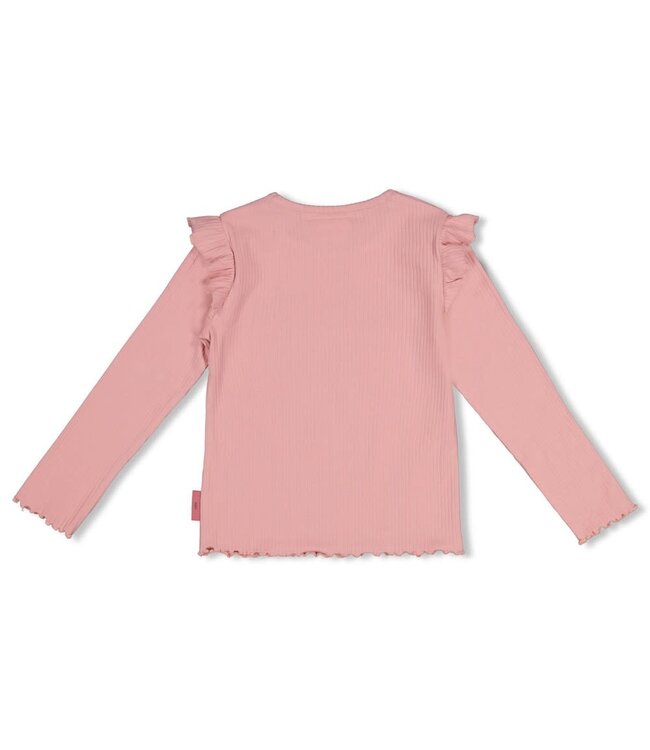 Jubel 91600470 Longsleeve rib - Moon Flowers l.Roze