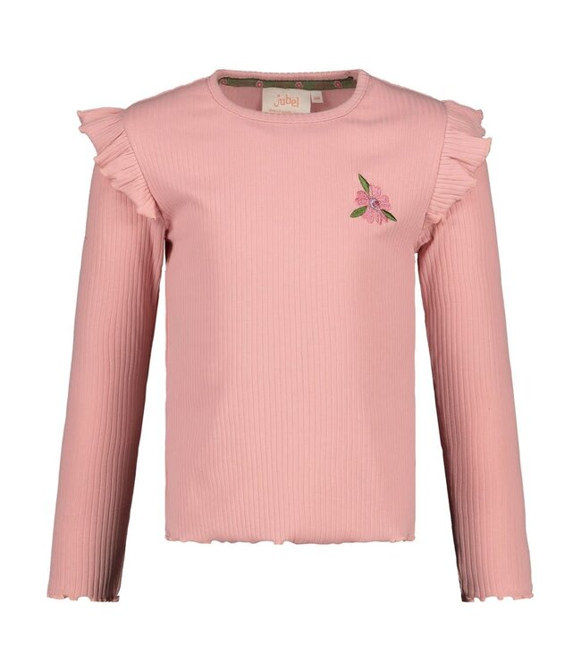 Jubel 91600470 Longsleeve rib - Moon Flowers l.Roze