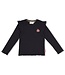 Jubel 91600472 Longsleeve rib - Moon Flowers Antraciet