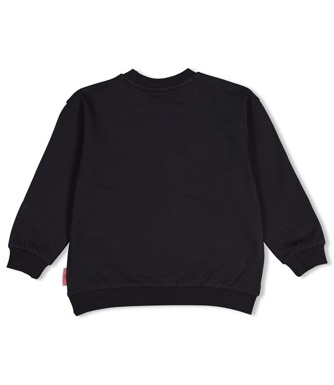 Jubel 91600479 Sweater relaxed fit - Moon Flowers Antraciet