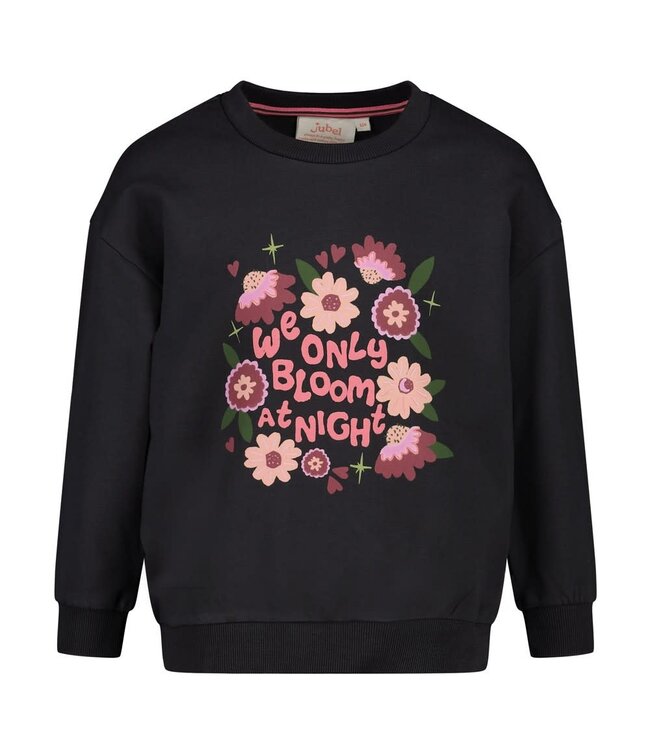Jubel 91600479 Sweater relaxed fit - Moon Flowers Antraciet