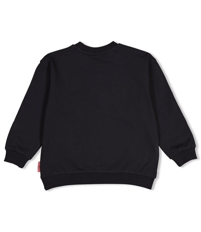 Jubel 91600479 Sweater relaxed fit - Moon Flowers Antraciet