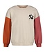 Sturdy 71600666 Sweater met backprint oversized - Mountain top Offwhite melange
