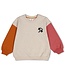 Sturdy 71600666 Sweater met backprint oversized - Mountain top Offwhite melange