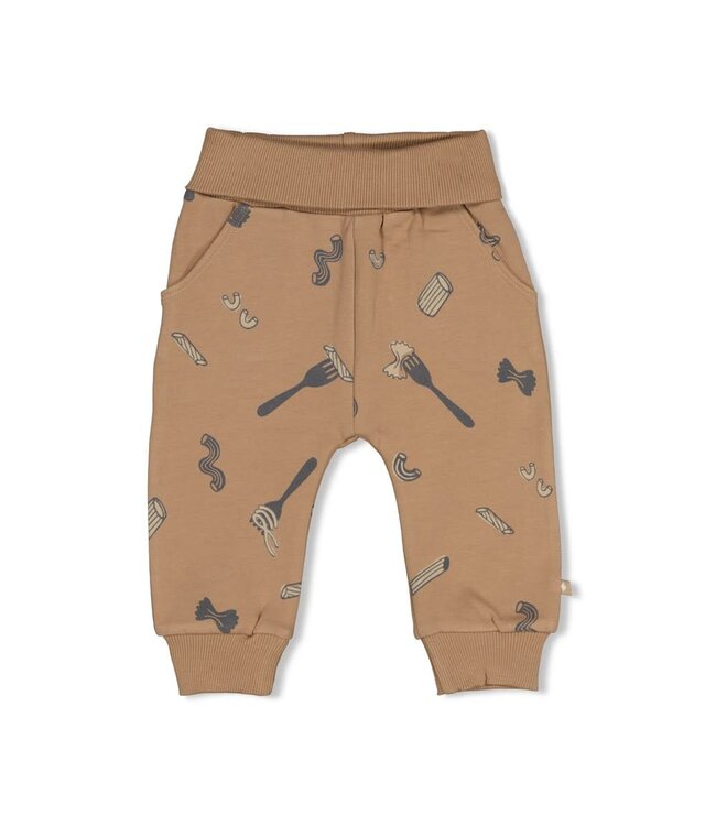 Feetje 52202619 Broek AOP - Pasta Party Camel