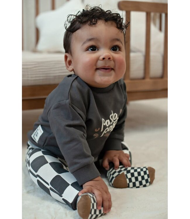 Feetje 51602873 Sweater relaxed fit - Pasta Party Antraciet