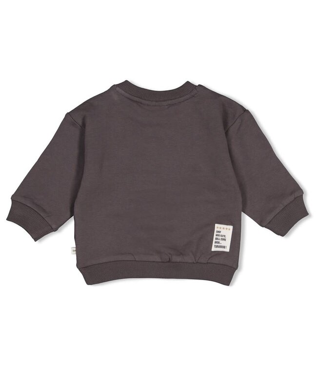 Feetje 51602873 Sweater relaxed fit - Pasta Party Antraciet