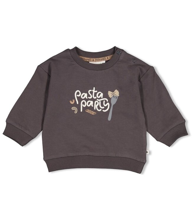Feetje 51602873 Sweater relaxed fit - Pasta Party Antraciet