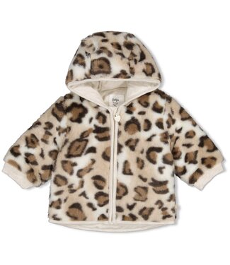 Feetje 51800373 Fake fur jasje met capuchon - Dress to Impress Taupe