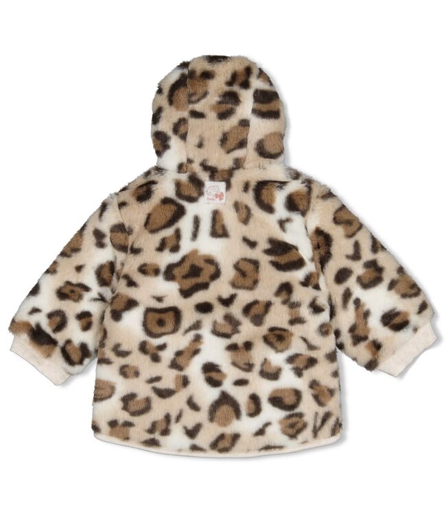 Feetje 51800373 Fake fur jasje met capuchon - Dress to Impress Taupe