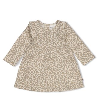 Feetje 51400598 Jurk AOP - Dress to Impress Offwhite melange