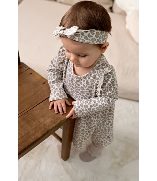Feetje 51400598 Jurk AOP - Dress to Impress Offwhite melange