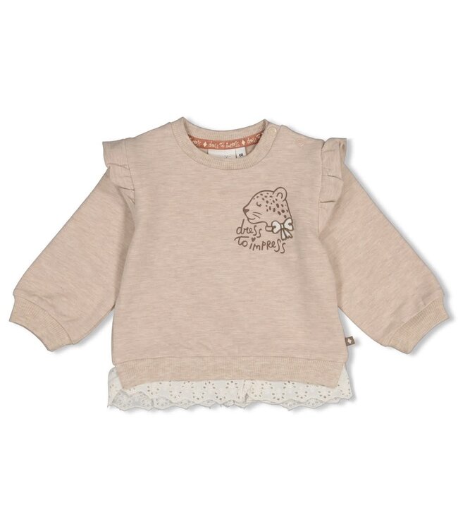 Feetje 51602850 Sweater - Dress to Impress Taupe melange