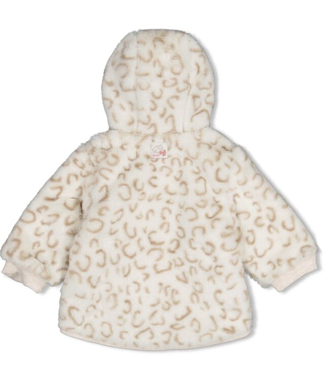 Feetje 51800370 Fake fur jasje met capuchon - Dress to Impress Offwhite