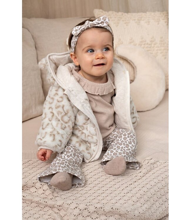 Feetje 51800370 Fake fur jasje met capuchon - Dress to Impress Offwhite