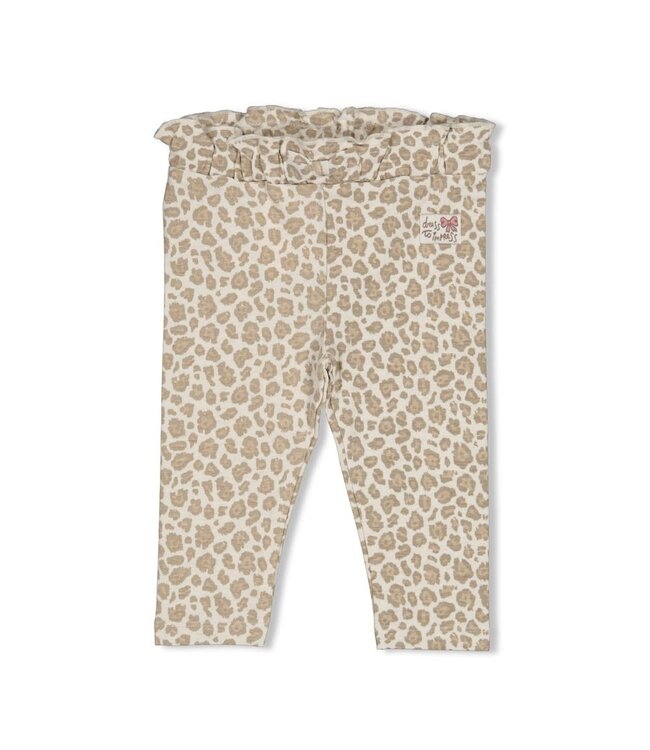 Feetje 52202601 Legging AOP - Dress to Impress Offwhite melange