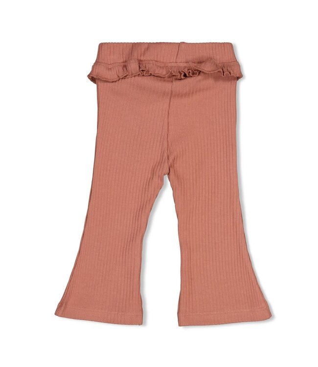 Feetje 52202603 Flare broek rib - Dress to Impress Mauve