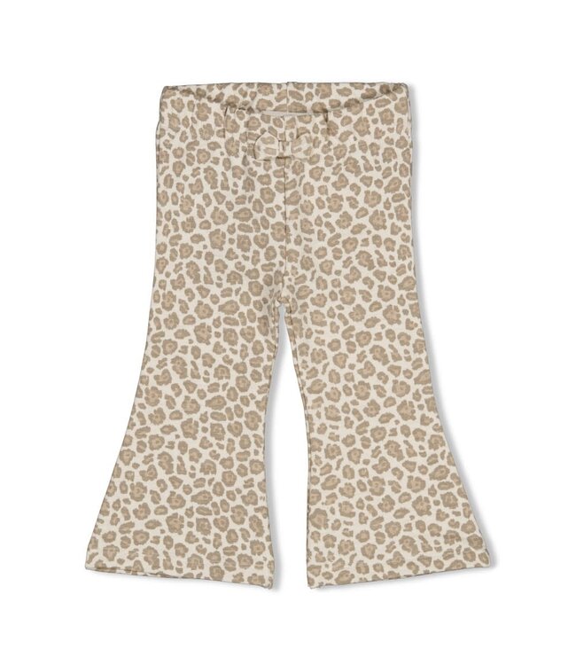 Feetje 52202606 Flare broek AOP - Dress to Impress Offwhite melange