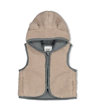 Feetje 51200050 Teddy bodywarmer met capuchon - Beep Beep Kit
