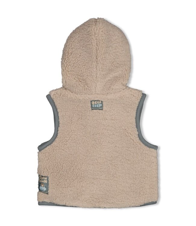 Feetje 51200050 Teddy bodywarmer met capuchon - Beep Beep Kit