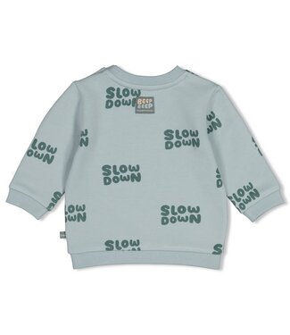 Feetje 51602829 Sweater AOP - Beep Beep Mint