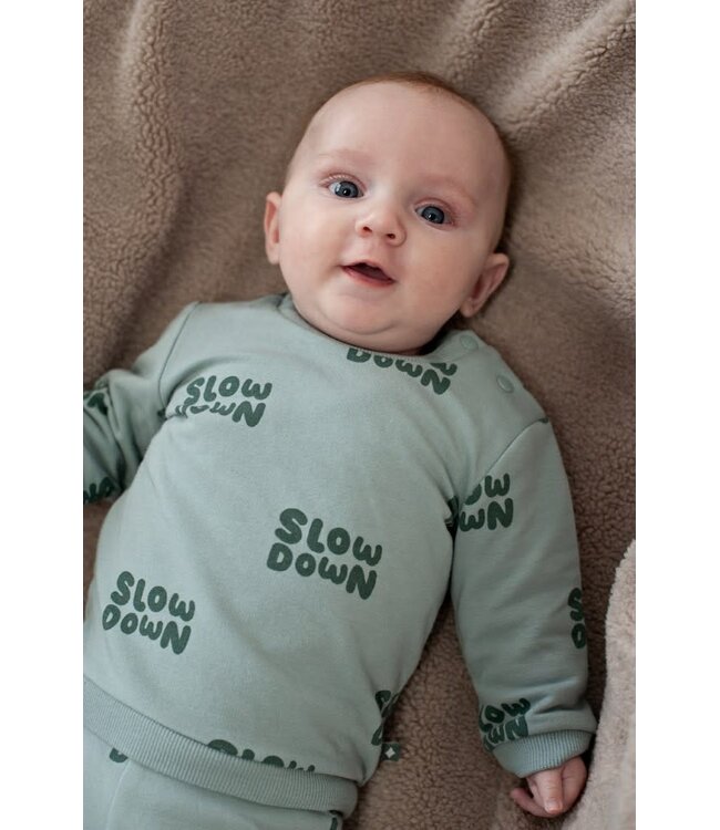 Feetje 51602829 Sweater AOP - Beep Beep Mint