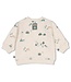 Feetje 51602831 Sweater AOP - Beep Beep Offwhite melange