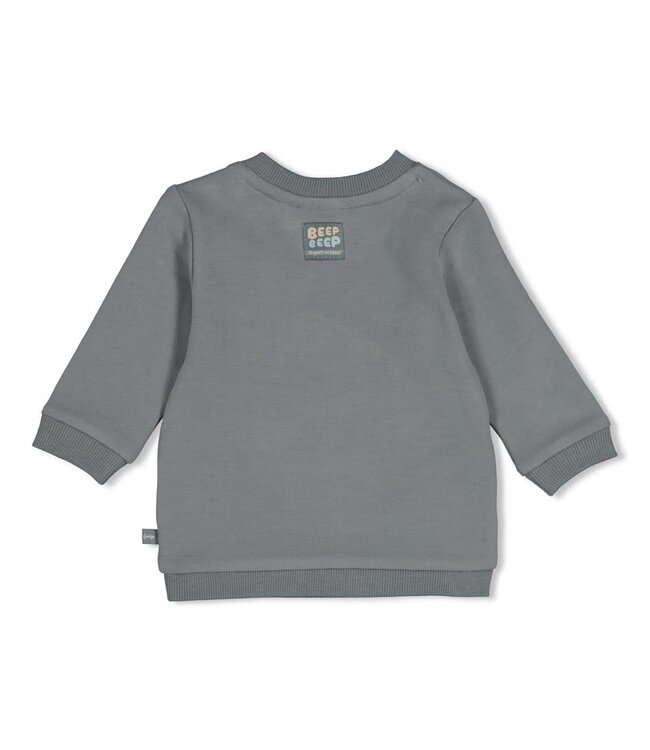 Feetje 51602833 Sweater - Beep Beep Zeegroen