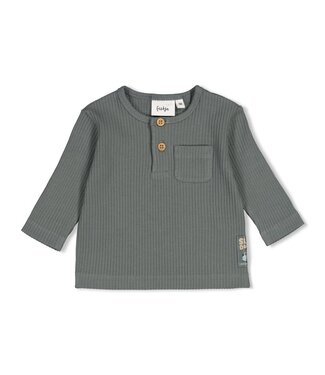Feetje 51602843 Longsleeve rib - Beep Beep Zeegroen