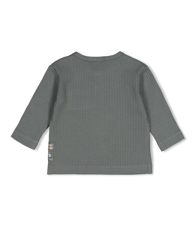 Feetje 51602843 Longsleeve rib - Beep Beep Zeegroen